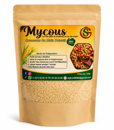 Mycous couscous de maïs précuit 500g produit du Niger