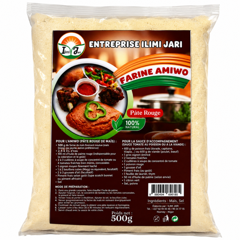 Farine Amiwo Pâte Rouge 500g Entreprise Ilimi Jari