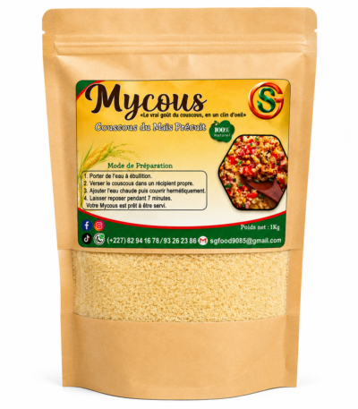 Mycous couscous de maïs précuit 1 kg produit du Niger