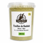 Feuilles de baobab moulues du Niger en poudre naturelle pour sauces traditionnelles africaines